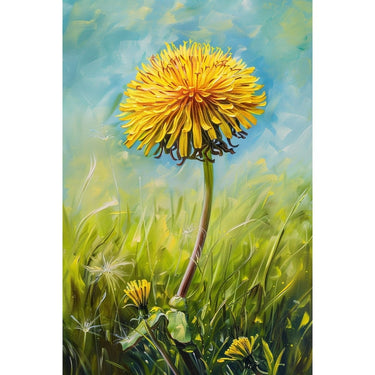 fleur de pissenlit peinture